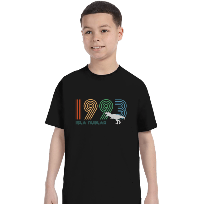 Secret_Shirts T-Shirts, Youth / XS / Black Isla Nublar 1993