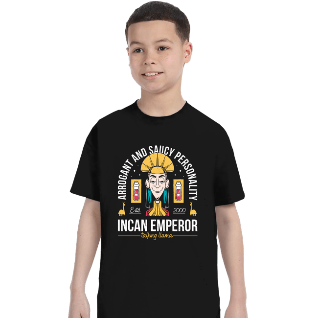 Daily_Deal_Shirts T-Shirts, Youth / XS / Black Incan Emperor