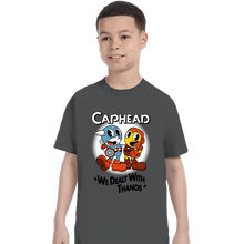 Load image into Gallery viewer, Daily_Deal_Shirts T-Shirts, Youth / XS / Charcoal Caphead
