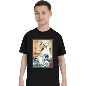 Daily_Deal_Shirts T-Shirts, Youth / XS / Black Marshmallow Man In Japan