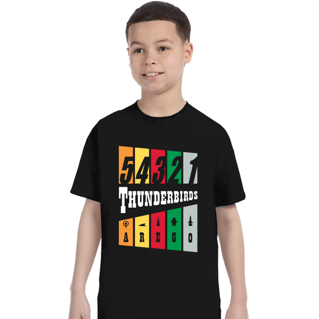 Daily_Deal_Shirts T-Shirts, Youth / XS / Black Thunderbirds Are Go