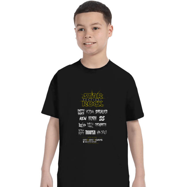 Shirts T-Shirts, Youth / XS / Black Star Rock