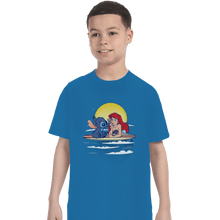 Load image into Gallery viewer, Shirts T-Shirts, Youth / XL / Sapphire Aloha Mermaid
