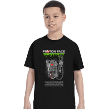 Load image into Gallery viewer, Shirts T-Shirts, Youth / XS / Black Proton Pack
