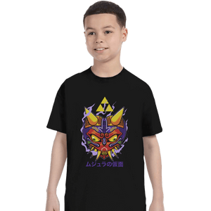 Shirts T-Shirts, Youth / XL / Black Majora's Oni Mask