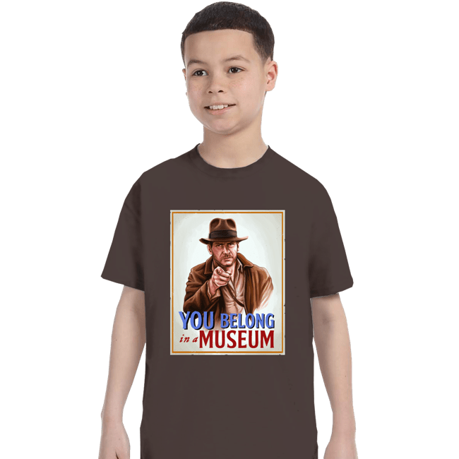 Secret_Shirts T-Shirts, Youth / XS / Dark Chocolate You Belong In A Museum!