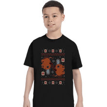 Load image into Gallery viewer, Shirts T-Shirts, Youth / XS / Black Devil Dog Christmas
