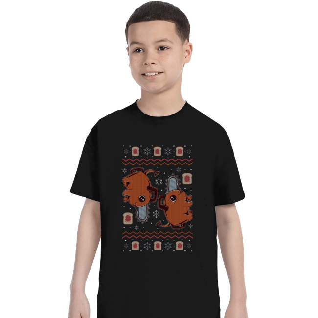 Shirts T-Shirts, Youth / XS / Black Devil Dog Christmas