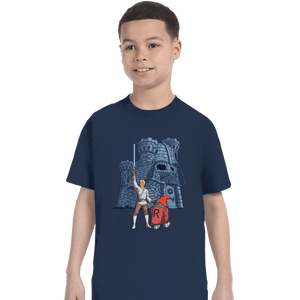 Daily_Deal_Shirts T-Shirts, Youth / XS / Navy Darthskull Castle