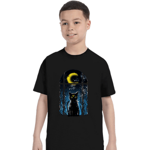 Shirts T-Shirts, Youth / XS / Black Moon Visitor