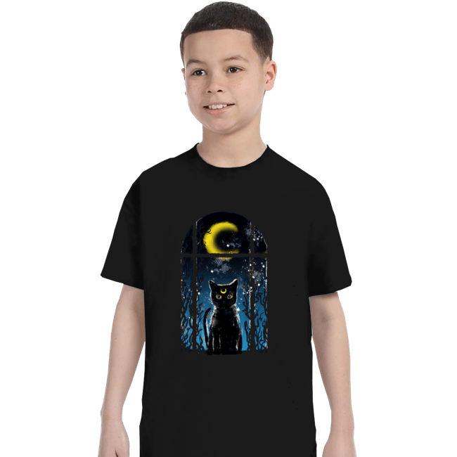 Shirts T-Shirts, Youth / XS / Black Moon Visitor