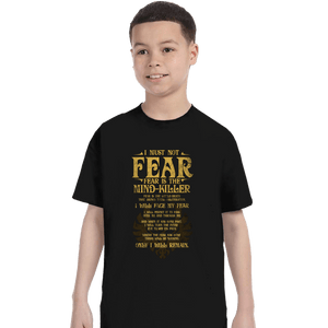 Daily_Deal_Shirts T-Shirts, Youth / XS / Black Fear Is The Mind-Killer