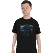 Load image into Gallery viewer, Secret_Shirts T-Shirts, Youth / XS / Black Starry Cop
