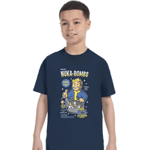 Load image into Gallery viewer, Shirts T-Shirts, Youth / XS / Navy Nuka Bombs
