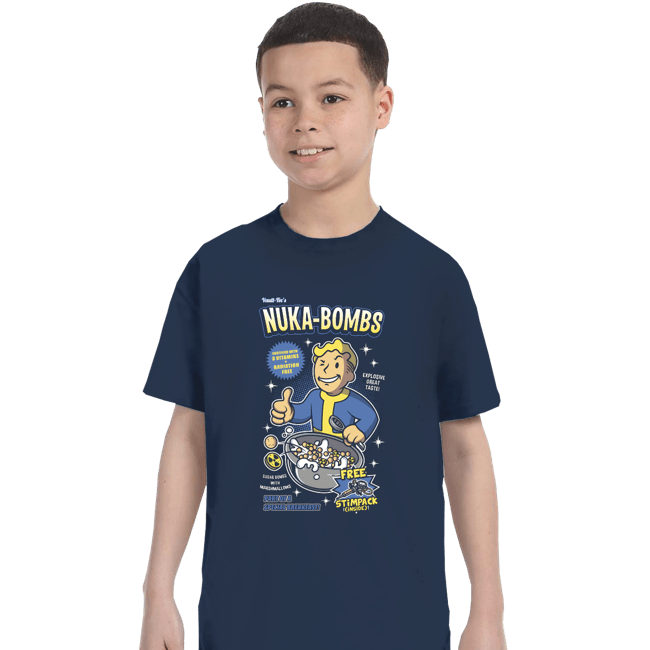 Shirts T-Shirts, Youth / XS / Navy Nuka Bombs