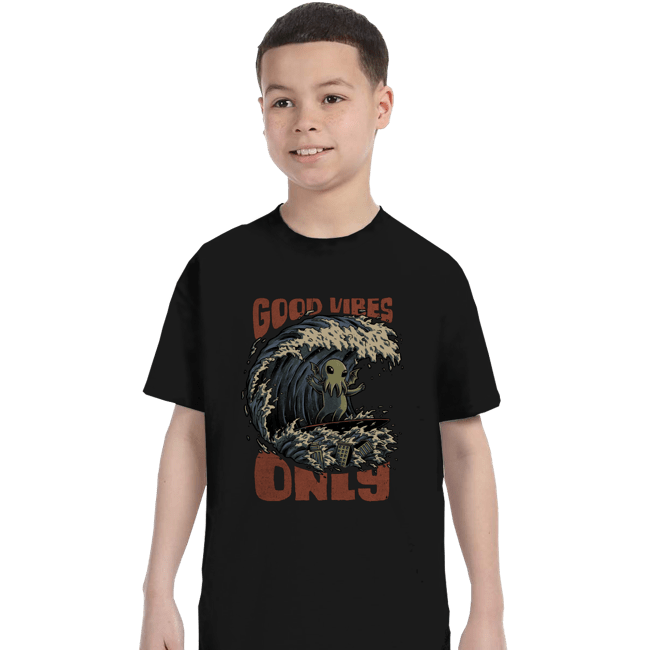 Secret_Shirts T-Shirts, Youth / XS / Black Good Vibes Only