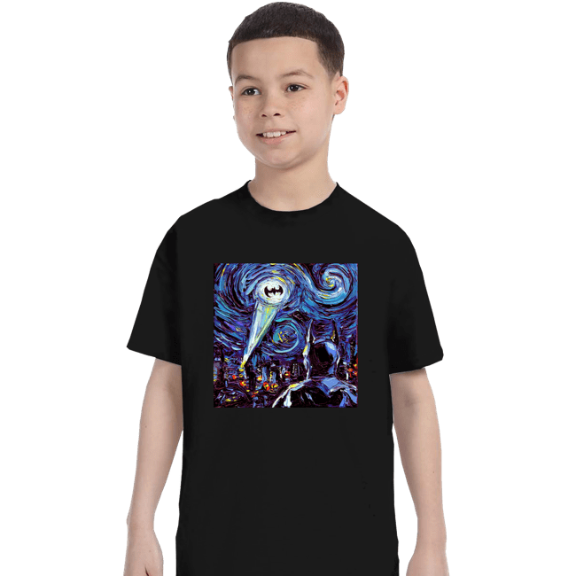 Daily_Deal_Shirts T-Shirts, Youth / XS / Black Van Gogh Never Saved Gotham