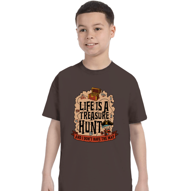 Secret_Shirts T-Shirts, Youth / XS / Dark Chocolate Treasure Hunt