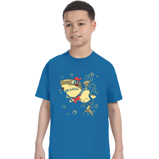 Shirts T-Shirts, Youth / XS / Sapphire Tsundere Shark