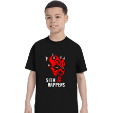 Load image into Gallery viewer, Secret_Shirts T-Shirts, Youth / XS / Black Sith Happens
