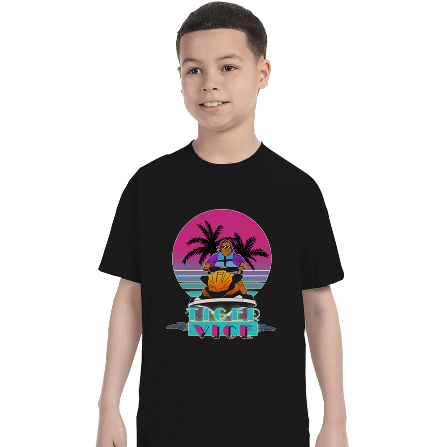 Shirts T-Shirts, Youth / XL / Black Tiger Vice
