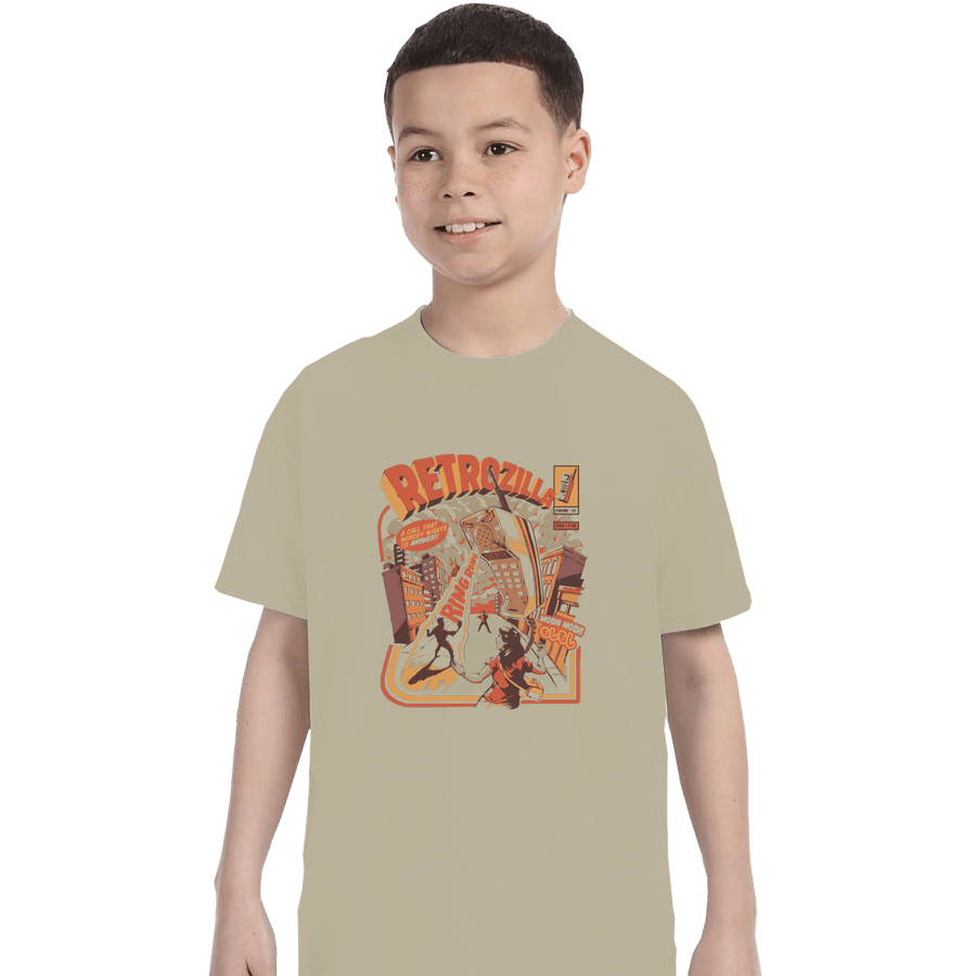 Shirts T-Shirts, Youth / XL / Sand Retro Phonezilla