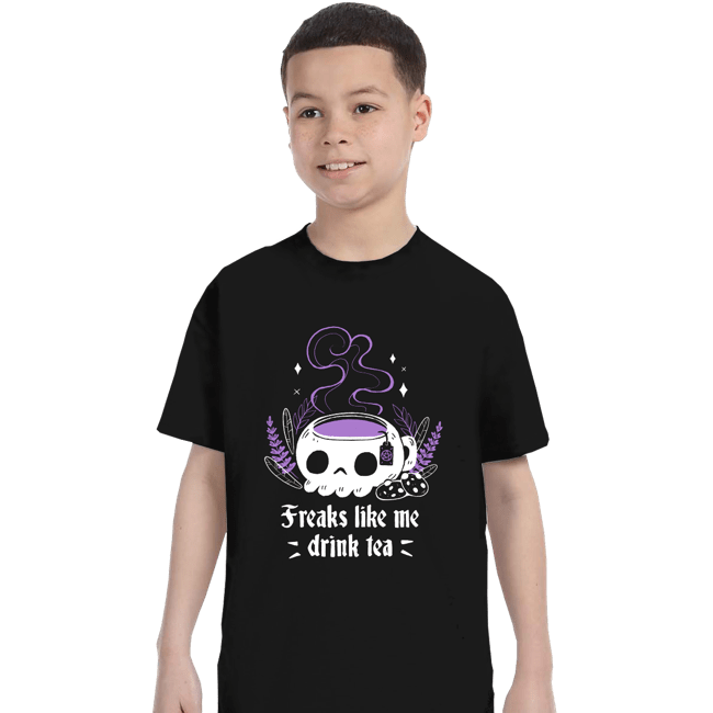 Daily_Deal_Shirts T-Shirts, Youth / XS / Black Freaks Drink Tea
