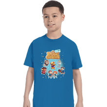 Load image into Gallery viewer, Secret_Shirts T-Shirts, Youth / XS / Sapphire Animal Crossing Cooking
