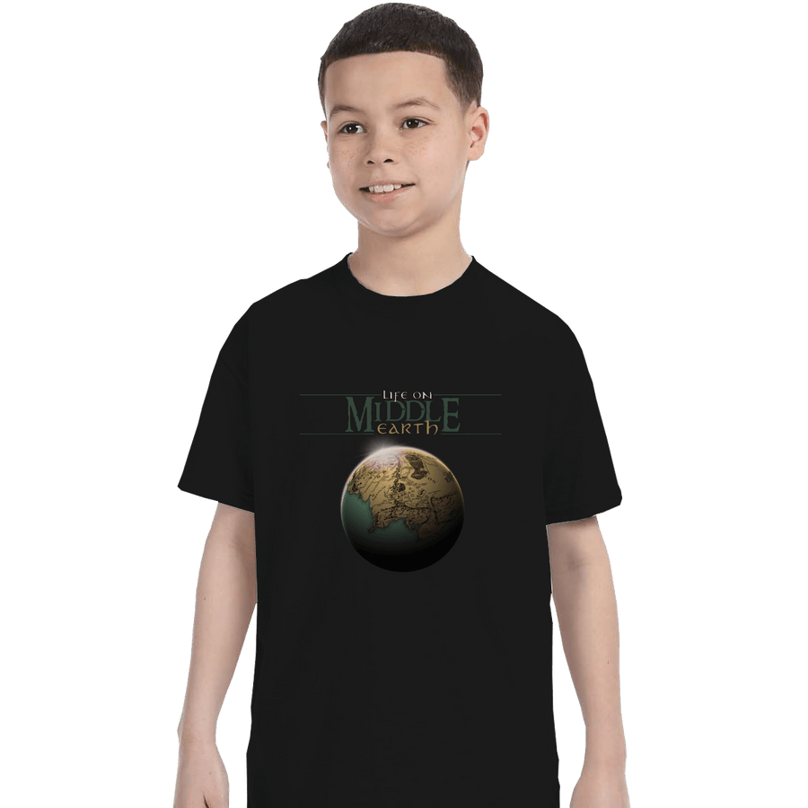 Shirts T-Shirts, Youth / XL / Black Life On Middle Earth