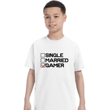 Load image into Gallery viewer, Shirts T-Shirts, Youth / XS / White The Gamer

