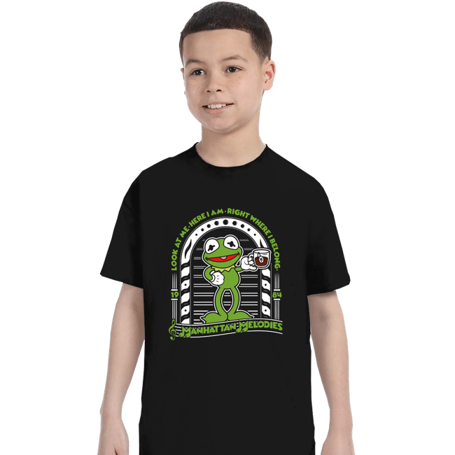 Shirts T-Shirts, Youth / XS / Black Kermit Melodies