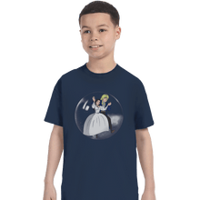 Load image into Gallery viewer, Shirts T-Shirts, Youth / XS / Navy Fly In A Bubble
