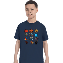Load image into Gallery viewer, Shirts T-Shirts, Youth / XS / Navy Dice Roles
