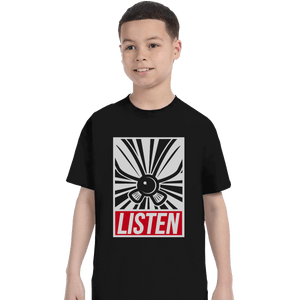 Shirts T-Shirts, Youth / XL / Black Listen and Obey