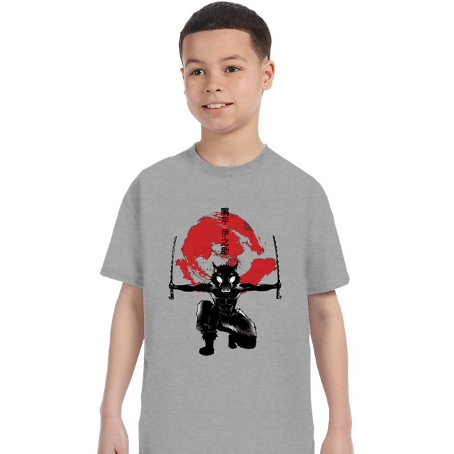 Shirts T-Shirts, Youth / XS / Sports Grey Crimson Boar