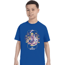 Load image into Gallery viewer, Shirts T-Shirts, Youth / XS / Royal Blue The Empress Peach
