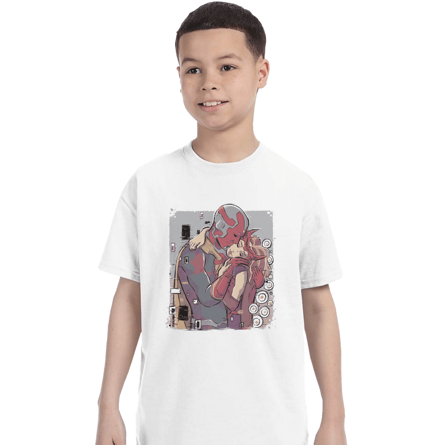 Shirts T-Shirts, Youth / XS / White Wanda Kiss