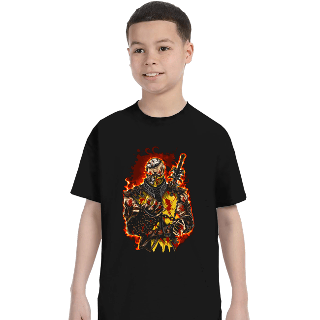 Secret_Shirts T-Shirts, Youth / XS / Black Blazing Retribution