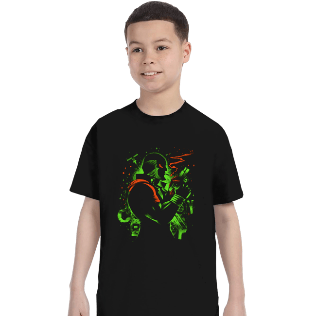 Daily_Deal_Shirts T-Shirts, Youth / XS / Black Black Dog