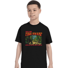 Load image into Gallery viewer, Daily_Deal_Shirts T-Shirts, Youth / XS / Black Famous Fire Swamp
