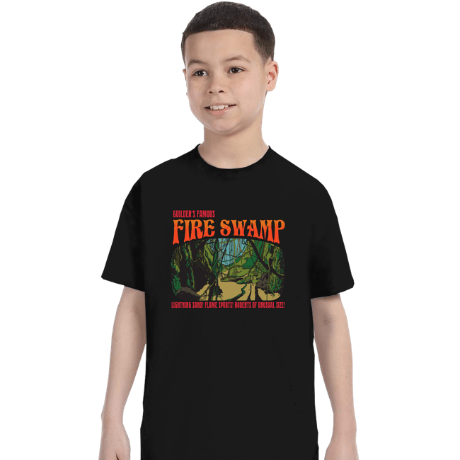 Daily_Deal_Shirts T-Shirts, Youth / XS / Black Famous Fire Swamp