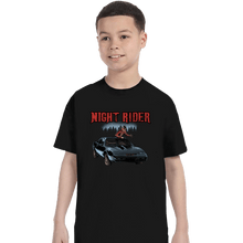 Load image into Gallery viewer, Secret_Shirts T-Shirts, Youth / XS / Black Night Rider Tee
