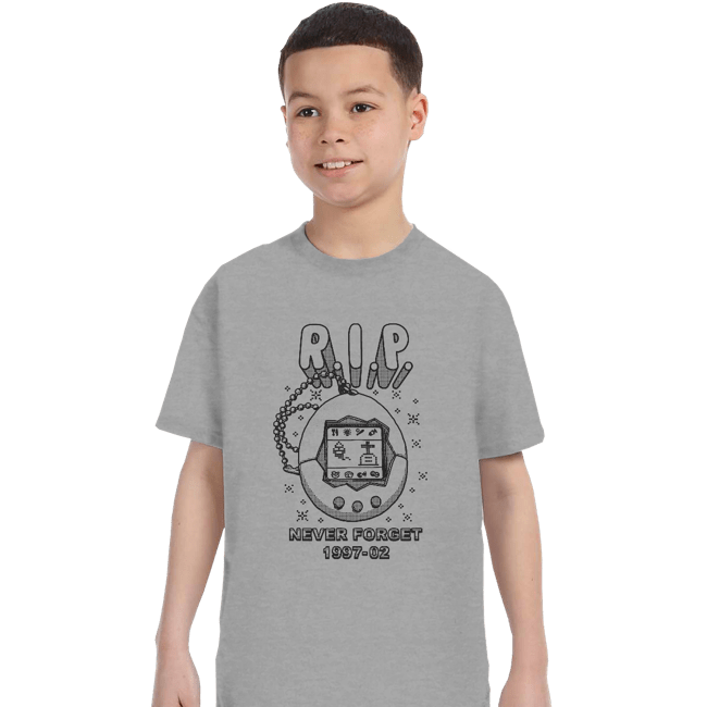 Secret_Shirts T-Shirts, Youth / XS / Sports Grey RIP Tamagotchi