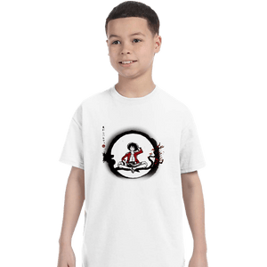 Shirts T-Shirts, Youth / XS / White Straw Hat Pirate