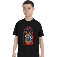 Load image into Gallery viewer, Daily_Deal_Shirts T-Shirts, Youth / XS / Black Lamb Stained Glass
