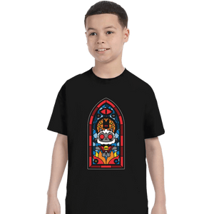 Daily_Deal_Shirts T-Shirts, Youth / XS / Black Lamb Stained Glass