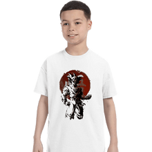 Load image into Gallery viewer, Shirts T-Shirts, Youth / XS / White Saiyan Sun
