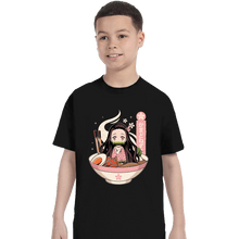 Load image into Gallery viewer, Shirts T-Shirts, Youth / XS / Black Nezuko Ramen
