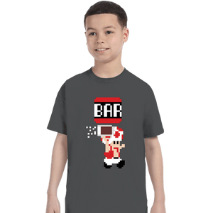 Shirts T-Shirts, Youth / XS / Charcoal To The Bar, Toad!