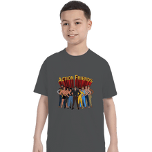 Load image into Gallery viewer, Shirts T-Shirts, Youth / XL / Charcoal Action Friends
